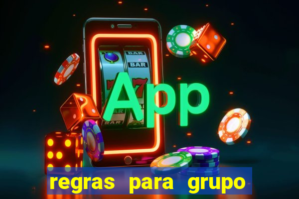 regras para grupo de futebol no whatsapp